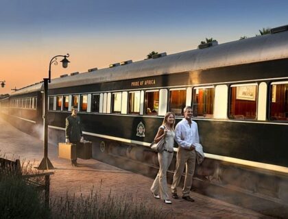 Exterior of Rovos Rail Cape Town to Pretoria luxury train
