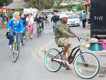 Cycling in the townships around Cape Town