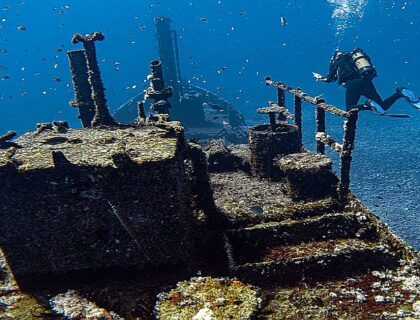 Wreck Diving off Saint Helena island