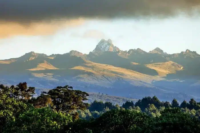 Mount Kenya seen from the Laikipia region